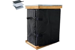 JINLI Winter Beehive Insulation Cover Suitable for 8-Frame and 10-Frame beehives| 600D Oxford Cloth Adjustable Beehive Wrapping|Waterproof and Reusable|80" x 26"