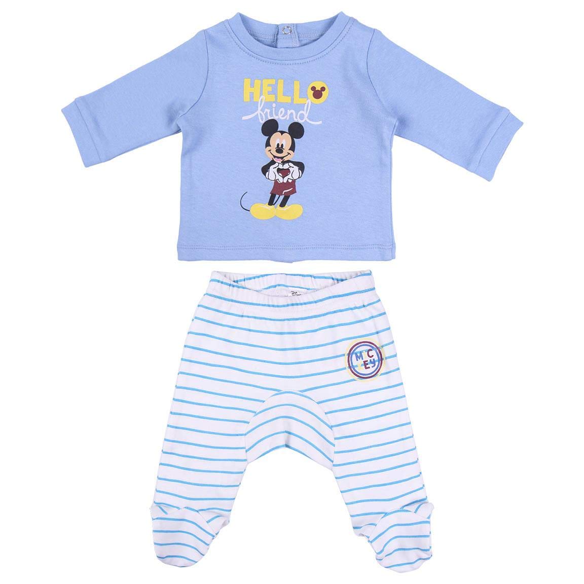 CERDÁ LIFE'S LITTLE MOMENTS Baby Boys 2200006315_T00M-C56 Mickey Baby Boy Leggings - Official Disney License, Azul, 0 Months