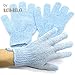 Bath & Relax 4 Pair Set Exfoliating Shower Bath Gloves Scrubbing Wash Skin Spa Massage Loofah Body Scrubber