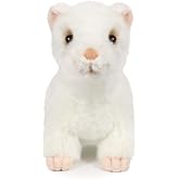 Ice King Bear Ferret Stuffed Animal Plush Toy 12 Inches (White)