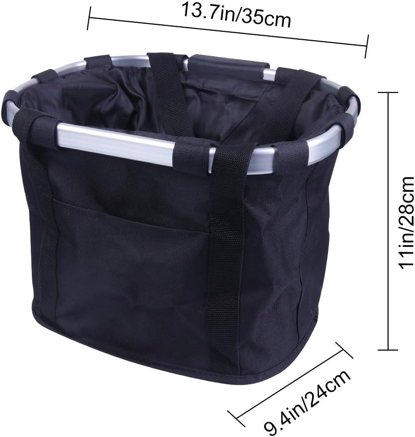 Panier Velo Mobility Scooter Basket, Electric Billy Bicycle Rear Storage Large Front Basket Iron Portable Basket Outdoor Wheelchair Accessories Bicycle Basket Front