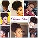 LEOSA High Puff Afro Ponytail Drawstring Short Afro Kinky Curly Pony Tail Clip in on Synthetic Curly Hair Bun Made of Fiber Puff Ponytail Wrap Updo Hair Extensions with Clips (Light Brown)