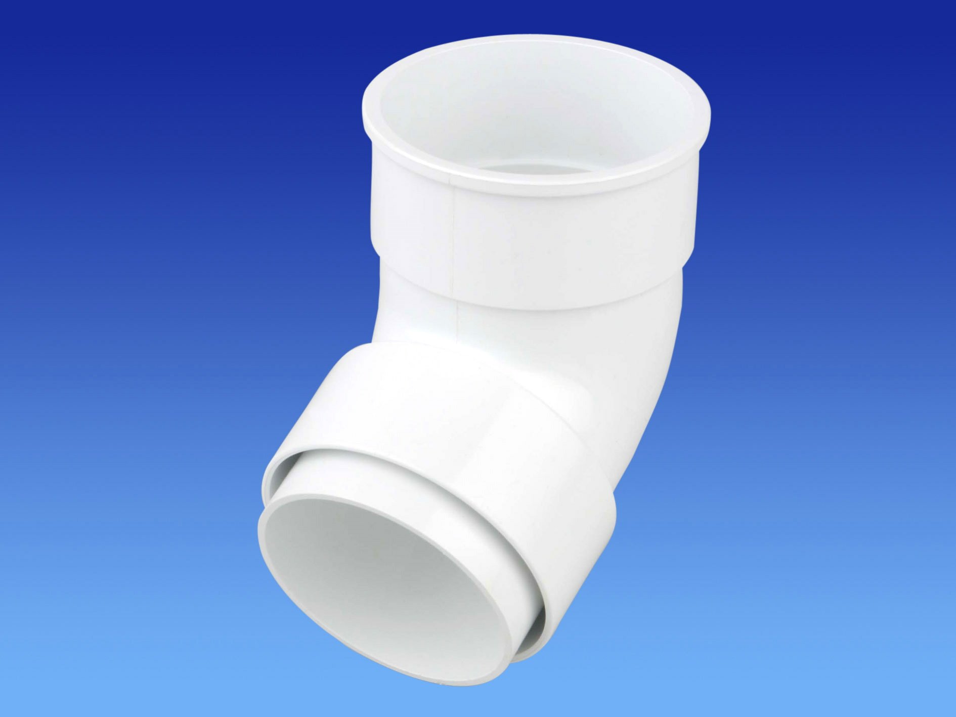 Wavin OSMA 68MM Round downpipe 67.5 Degree Offset Bend 0T025 (White)