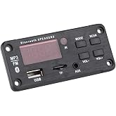 fosa1 Bt 5.0 MP3 Decoder Board, MP3 Car Speaker Bt LosslessDecode Board Module, Support MP3WMAWAVFLACAPE Remote Decoding Board Module