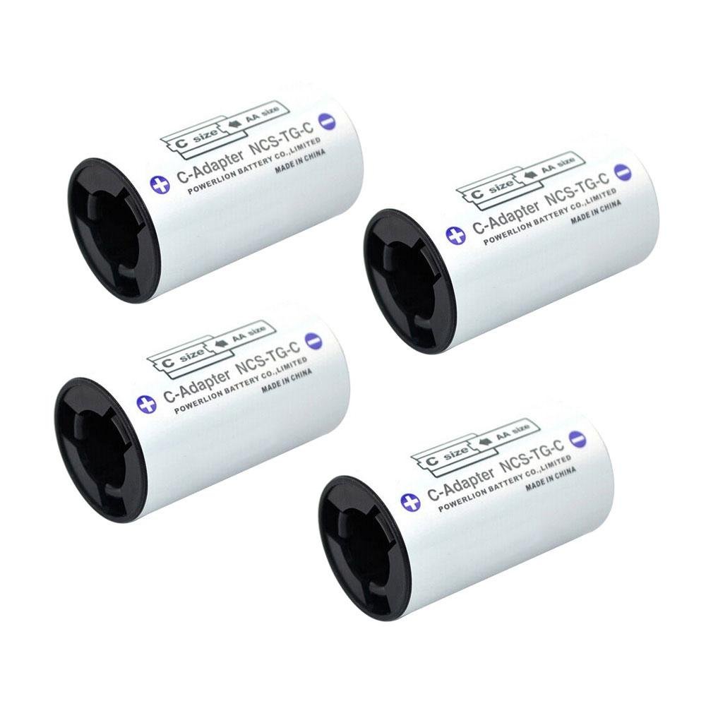 Aolvo C Battery Adapter Case C Spacer Battery, AA to C Battery Adapter Converter Spacer for AA