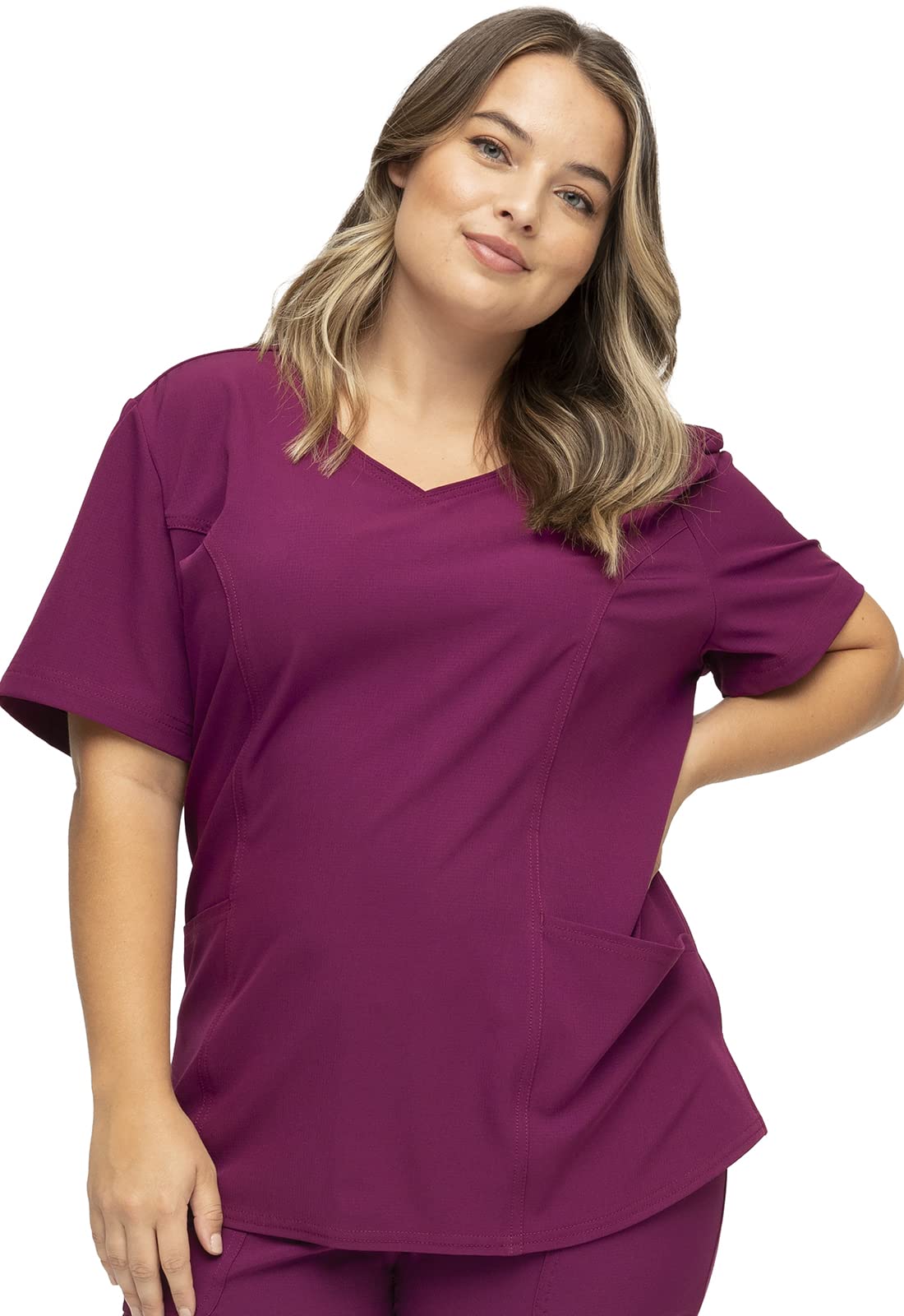 HeartSoul Women Scrubs Top V-Neck Break On Through