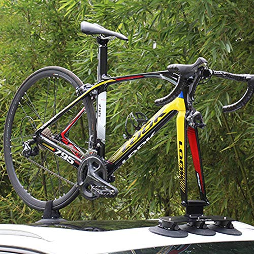 Labyrinen Rooftop Vacuum Cup Bicycle Rack, Roof-Top Suction Bike Rack Car Rack Carrier, Bike Holder with Sucker for Most Cars - Thumbnail 2