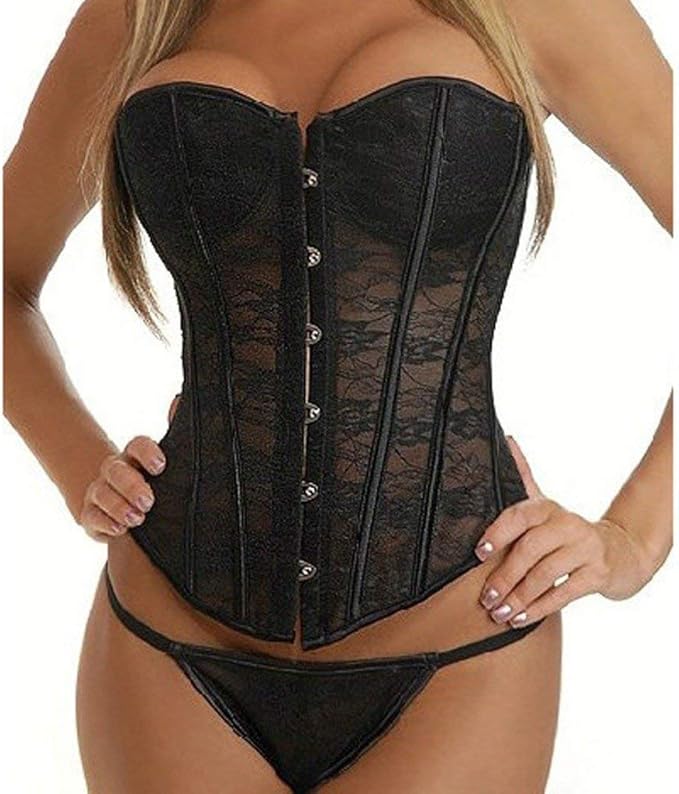 Eastery Soutien Rembourré Corset en Entièrement Désossé Acier Taille Ultra Simple Style