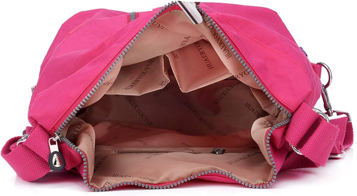 Outreo Women Shoulder Bag Handbag Casual Backpack Girls Messenger Bag for Sport Satchel Travel Daypack Crossbody Cross Body Bag Nylon - Image 5
