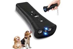 SHANGFEI Pet Gentle Anti Barking Device,Pet Gentle Ultrasonic Dog Bark Deterrent & Trainer,Compact Bark Control for Dogs-Stop Excessive Barking,3 Training Modes,Pet Training Tool with Light for Puppies & Dogs