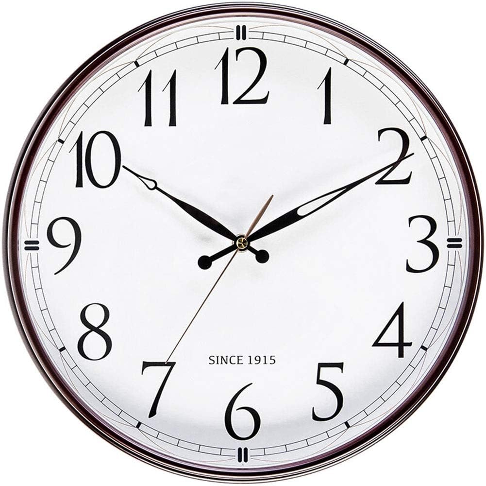 WALL CLOCK LWF Non Ticking Glow In The Dark Battery