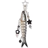 XGALBLA Cute Lifelike Fish Keychain, Aesthetic Y2K Charms Keychain Accessories for Bag Charms Purse Gift, Fishing Gifts