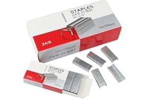 Aacehlh 10000pcs No.12 Staples,Standard 1/4 Inch Length,24/6 Standard Staples for Most Standard Desktop Staplers