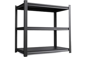 ZIWJHK 36''H*35.4''W Garage Storage Shelves Heavy Duty Shelving Steel Storage Shelf System with Adjustable Shelves Utility Storage Rack for Industrial, Warehouse, Basement