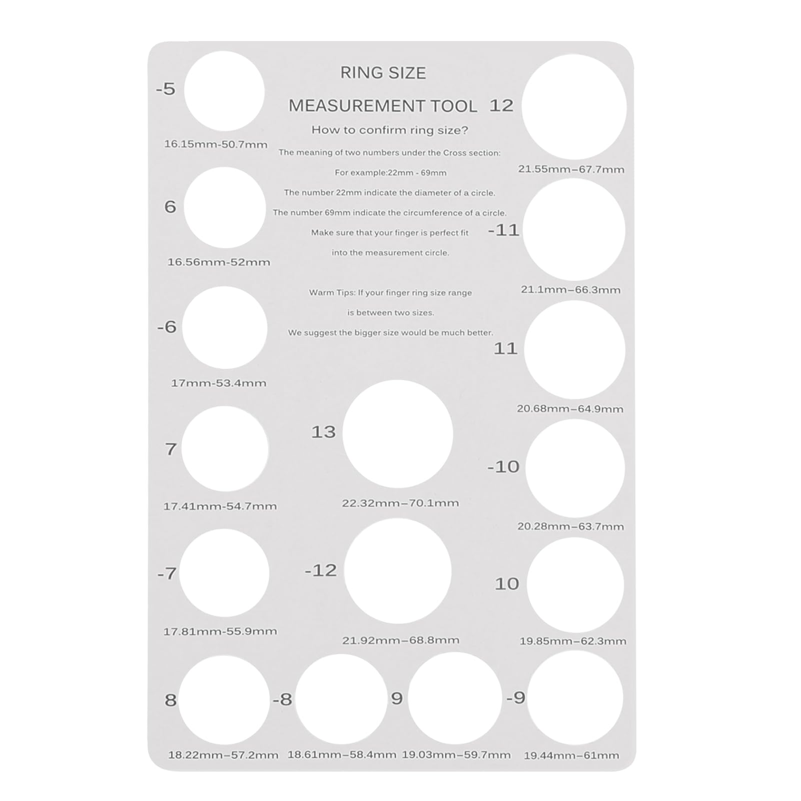 Photo 1 of K KORKUAN Smart Ring Size Measuring Tool?Universal Compatibility for Ring Measurer, Compatible with Oura Ring Gen3/Oura Ring 4 Sizing Kit, Size 5-13