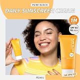 Apieu Pure Block Natural Sun Cream SPF45 PA+++ Face Body Sunscreen view 2