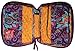 DIWI Medium Sizes 8.75 X 6.25 X 2.5 Inches Bible Cover Quilted Good Book Cover Quilted Cotton Fabric Bible Cover Zip Closer Slip Pocket (M, 1701G Purple Garden)