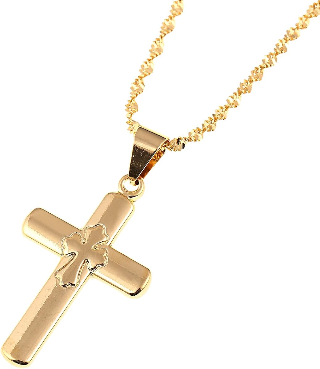 CB Gold Jewelry Catholic Cross Jesus Christ Cross Pendant