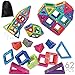 Superior Quality Magnetic Tiles Building Toy Blocks Set for Kids - Educational Toy Kits with Bonus Storage Bag - A Great Stem Toy for Boys and Girls - 62 Pieces