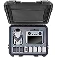 INNVO Waterproof Hard Case for DJI Mini 4 Pro Fly More Combo RC-N2, Compatible with DJI Mini 3 / Mini 3 PRO, Rugged Protective Carrying Case with Insert Foam, Rubber Handle and Mesh Pocket Black