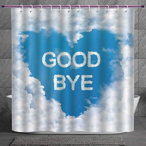 Funky Shower Curtain 2 0 Going Away Party Decorations Good Bye
