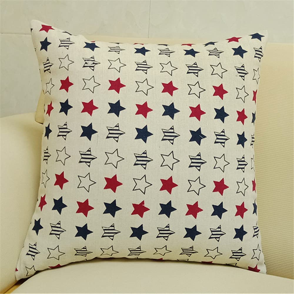 AUTUCAU 24 X 24 Inch Home Decorative Bohemian Linen Square Throw Pillow Case Cushion Cover for Sofa Chair Couch/Bedroom Geometric Pillowcase