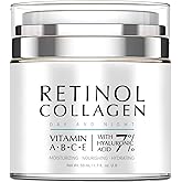 NAILKISS Night Cream Face Moisturizer with Retinol, Collagen, Niacinamide 10%, Anti Wrinkle Face Cream, Made in USA, Retinol Cream for Face, Anti Aging Face Cream, Face Moisturizer for Women, 1.7oz
