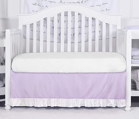 lavender crib skirt