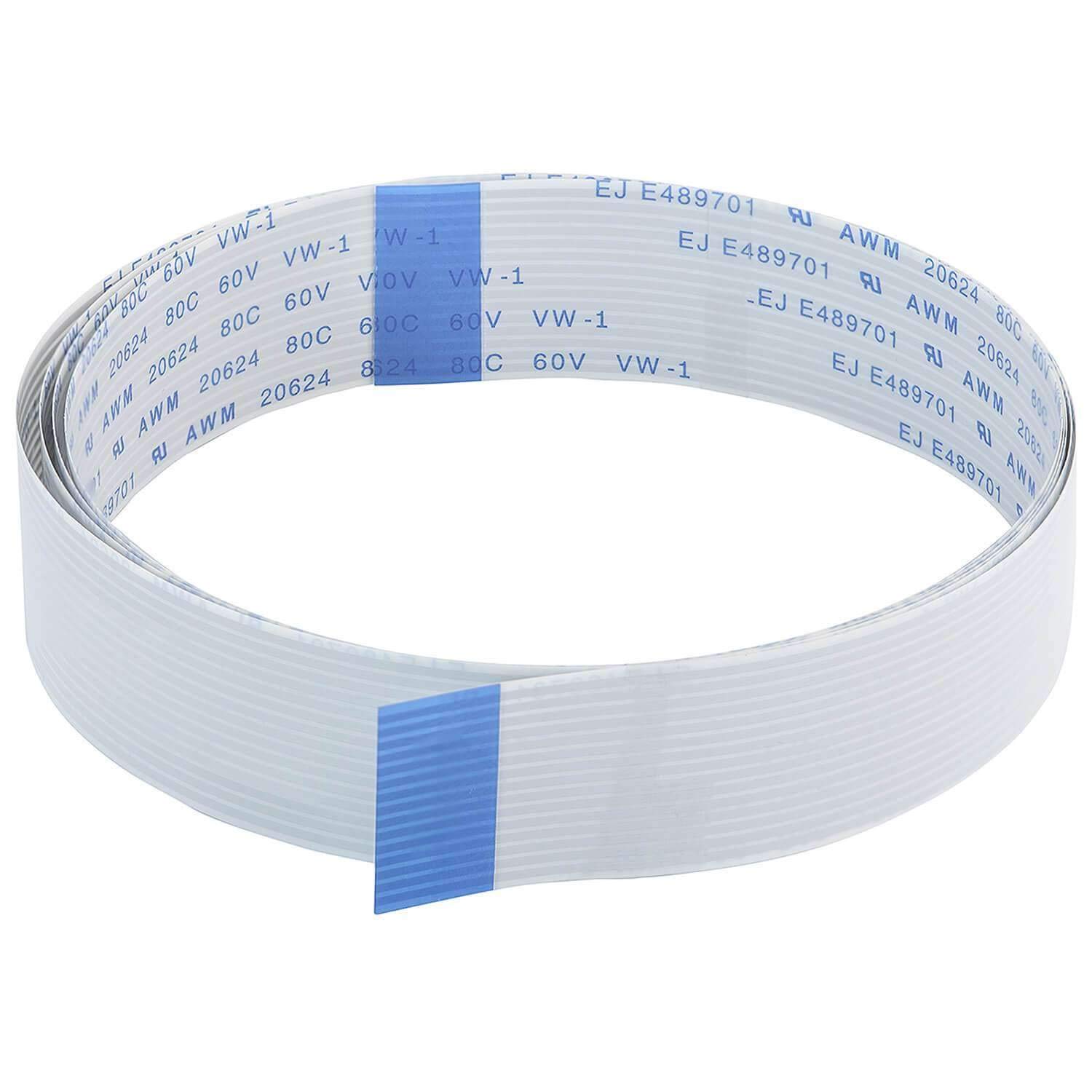 AZDelivery Flex Ribbon Cable 100 cm (40 inches) FFC Ribbon Flex Extension Cable compatible with Raspberry Pi Camera Module/Display including E-Book!