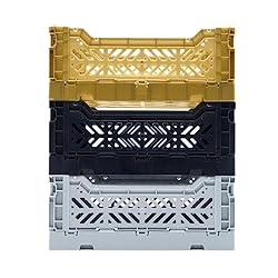 Collapsible Storage Box, Foldable Crate Organizer