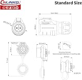 CNLINKO LP-16 3 Pin M16 Waterproof Connector IP68 Quick Plug Aviation Socket view 4