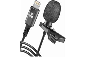 GALVANOX USB-C Microphone, Clip On Lavalier Omnidirectional Mic (Lightning)