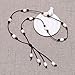 Long Freshwater Cultured Pearls Leather Necklace Costume Beaded Jewelry on Genuine Leather Cord 25.6