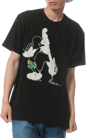 Amazon ディズニー Disney ミッキーマウス プリント Tシャツ Mickey Tee ギター ブラック Ll Tシャツ カットソー 通販 Amazon ディズニー Disney ミッキーマウス プリント Tシャツ Mickey Tee ギター ブラック Ll Tシャツ カットソー 通販