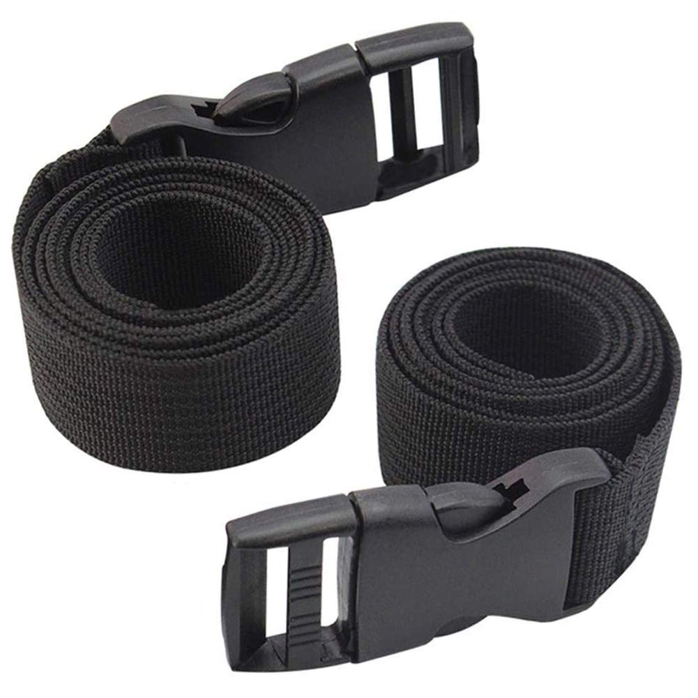 BETOY 2 pcs Backpack Chest Strap, Heavy Duty Adjustable Backpack Sternum Strap Chest Belt with Quick Release Buckle for Hiking and Jogging (Black) Webbing Shoulder Strap