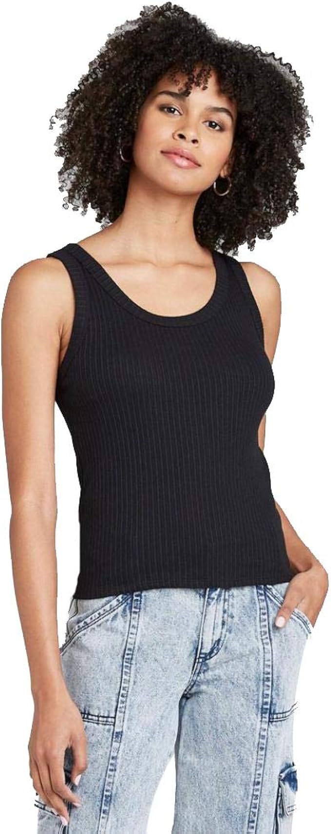 Wild Fable Women's Tank Top (Black, L) at Amazon Womenâs Clothing store