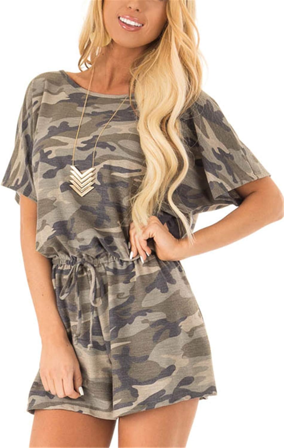 camouflage romper shorts
