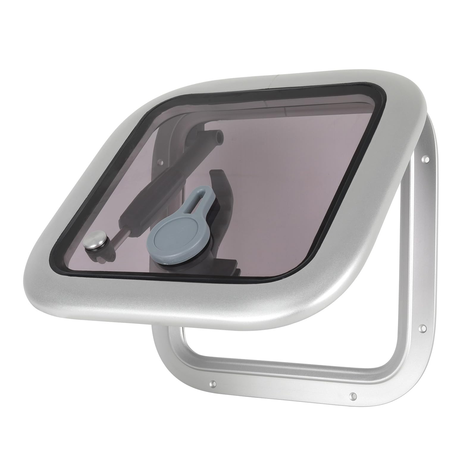 Photo 1 of OUTPRIZE Rectangle Boat Portlight, 8.27"L x 8.27"H Durable Low Profile Boat Porthole Hatch Window with Anti-Rust Aluminum Frame and Enhanced Shock Resistance Acrylic Glass
