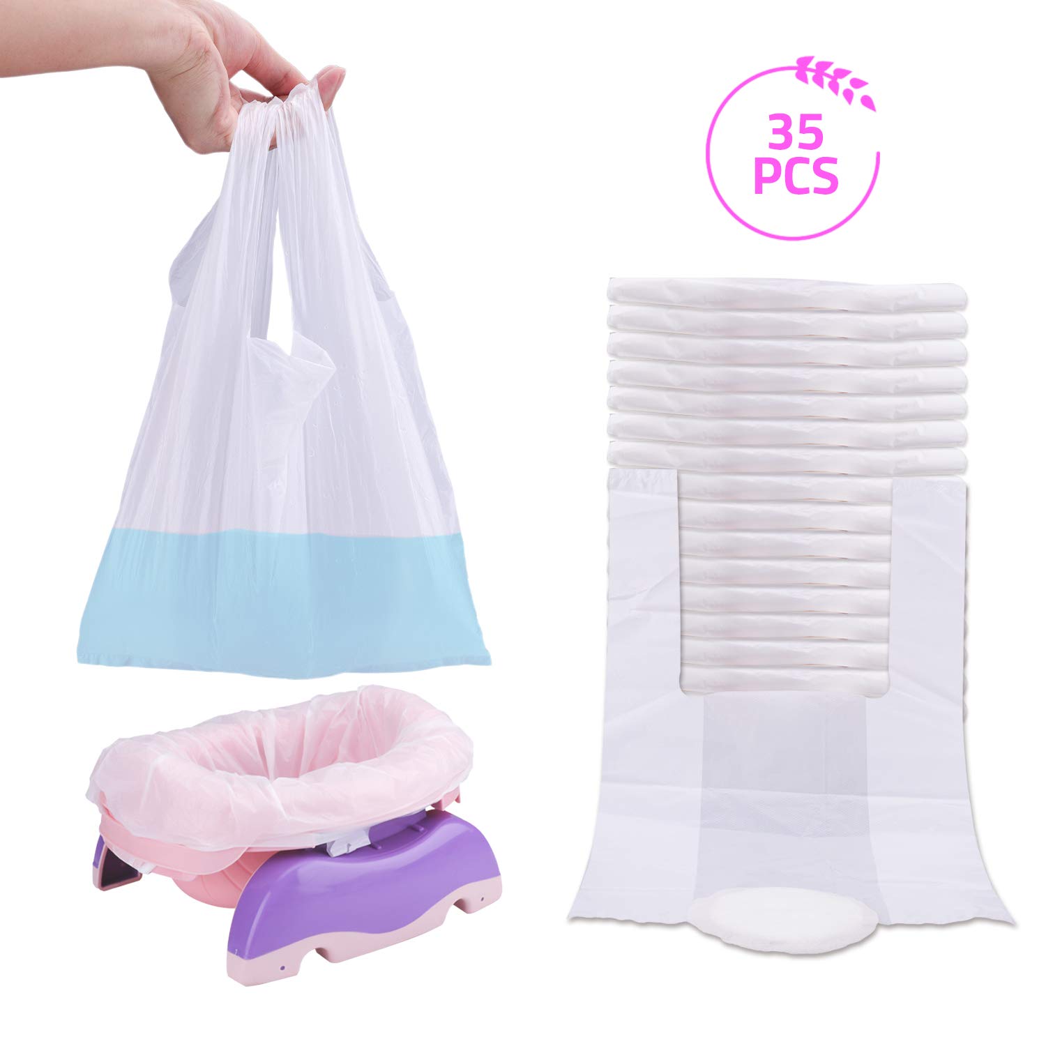 Potty Liners Disposable with Super Absorbent Pad, VIRIITA