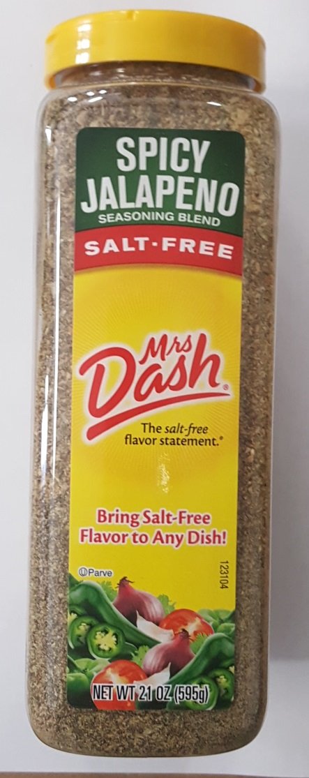 Mrs. Dash Salt Free Spicy Jalapeno Seasoning Blend, 21 Ounce