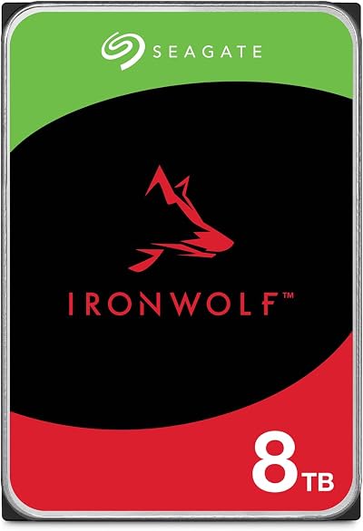 Seagate IronWolf 8TB Internal NAS HDD CMR 3.5" SATA 6Gb/s 256MB Cache