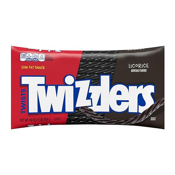 TWIZZLERS, LICORICE TWISTS CANDY, 16 OUNCE