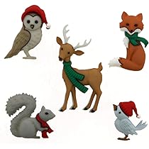 Botones De Navidad Decorativos - Belén 🌧️Mercería Lluvia De Ideas