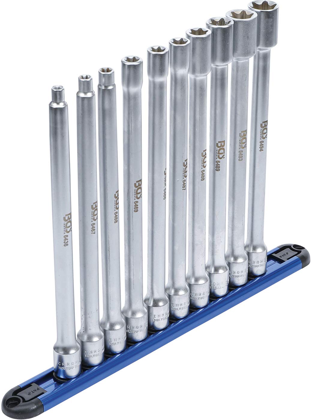 BGS 70026 | Socket Set, E-Type | XXL | 10 mm (3/8") Drive | E6 - E20 | 10 pcs.