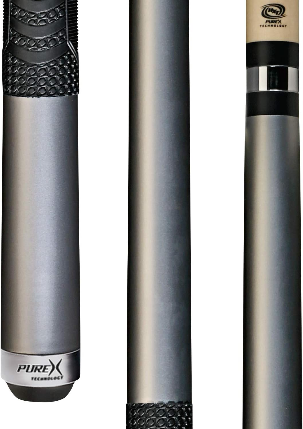 PureX Technology Pool Cue with Low Deflection Shaft Kamui Black Tip, Mz Multi-Zone Grip, Adjustable weight, & Turbo Lock Quick Release Joint Model: HXTC14