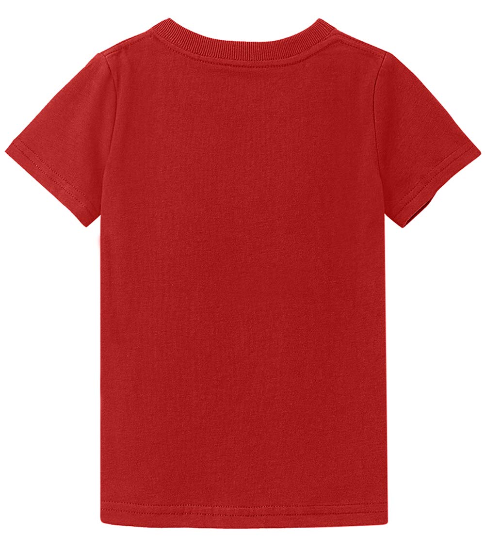 COSLAND Boys' 100% Cotton Heavyweight Short Sleeve Crewneck T Shirt - Image 3