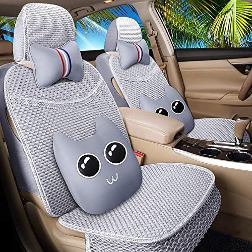 Libina 携帯用カーシートクッション 夏通気性アイスシルクカーシートクッション取り外し可能