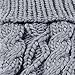 HDE Womens Winter Gloves Crochet Twist Cable Knit Hand Warmer Mittens,Gray,One Size
