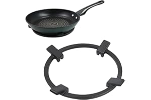 Crapyt Gas Stove Grates Replacement Wok Support Stand Non Slip Gas Ring Reducer for Most Gas Furnaces Non Slip Gas Ring Reducer Wok Ring 8.27"