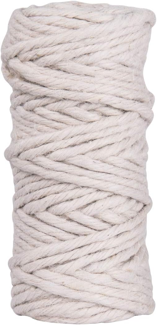 RAYHER 4200402 Jute Twine 6Ply, Jute String for Craft Floristry and Decorations, Diameter 6mm, Length 35m, white - Image 3
